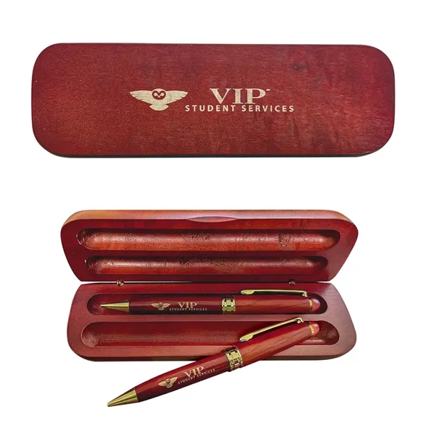 Rosewood-Gold color option for Pen & Pencil Set