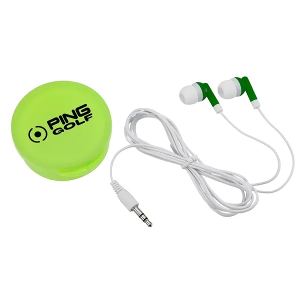 Green Lime color option for Ear Buds Keychain