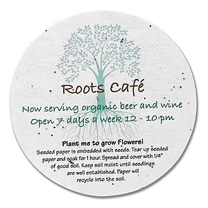 Photo of Seeded Paper Round Coaster	
