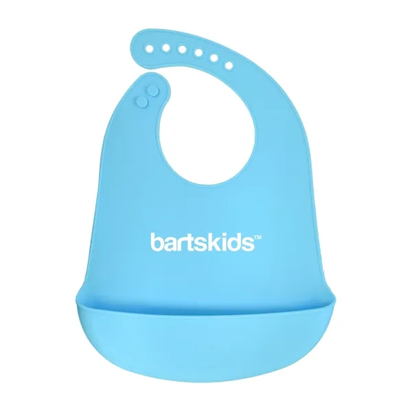 Blue color option for Silicone Baby Bib