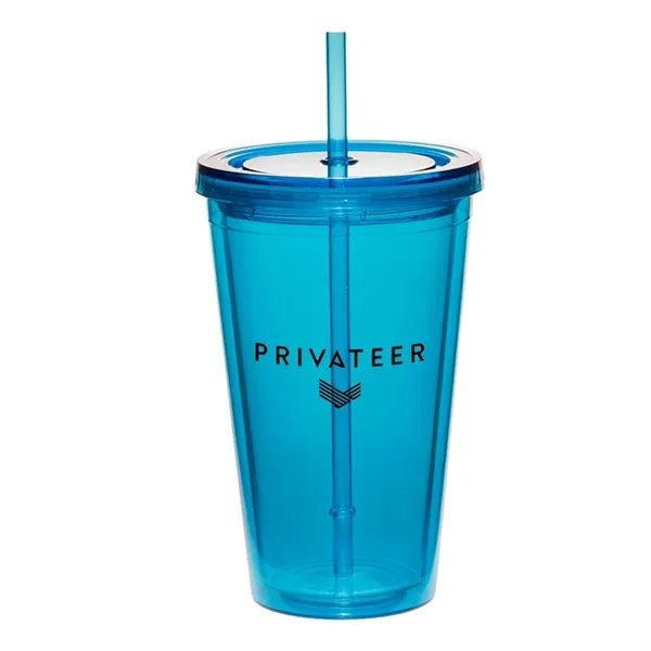 Blue Light color option for 17oz Cup W/Straw