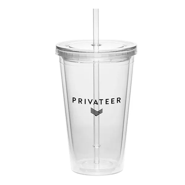 Clear color option for 17oz Cup W/Straw