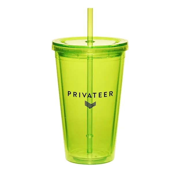 Green Lime color option for 17oz Cup W/Straw