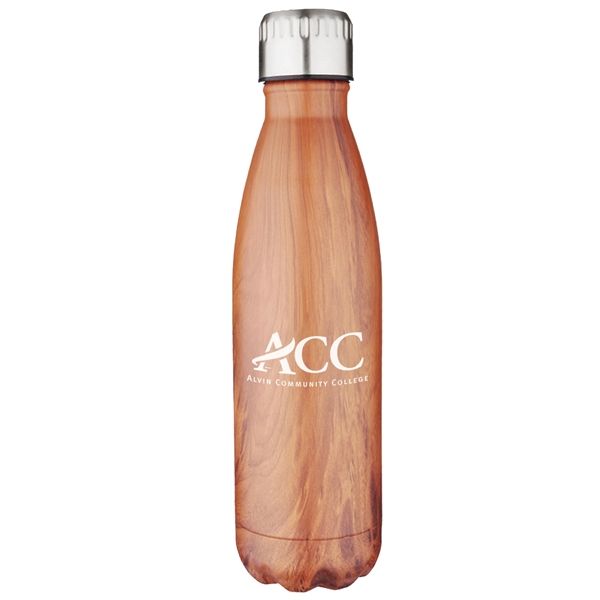 Woodgrain color option for 17oz Insulated Bottle