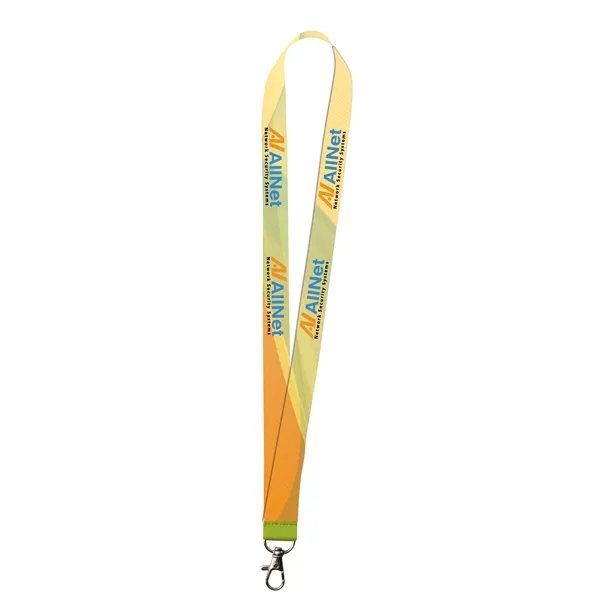 Yellow color option for 1" Polyester Color Lanyard