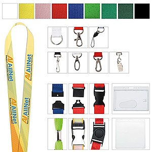 Photo of 1" Polyester Color Lanyard