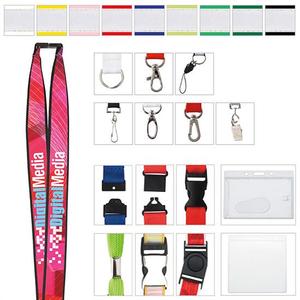 Photo of 1" Polyester Lanyard With Ribbon (Heat Transfer)