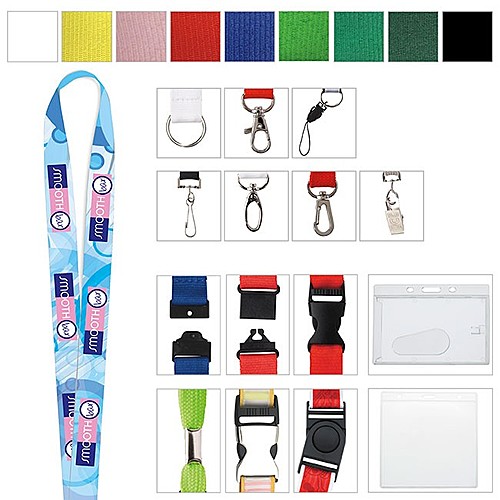 Photo of 3/4" Polyester Color Lanyard