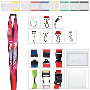 Photo of 3/4" Polyester Lanyard With Ribbon (Heat Transfer)