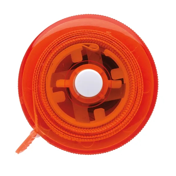 Translucent Orange color option for 5' Mini Round Tape Measure