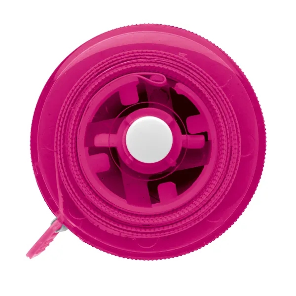 Translucent Pink color option for 5' Mini Round Tape Measure