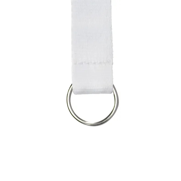 White color option for 5/8" Polyester Color Lanyard