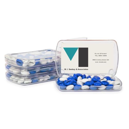 Photo of Diy Business Card Holder Kit With 1.5oz. Personalized  M&M's® (Pack Of 24)