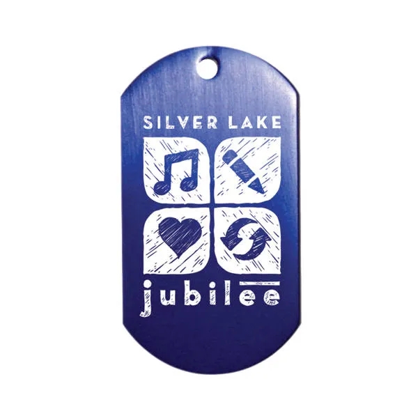 Royal Blue color option for Dog Tag With 23 1/2" Ball Chain