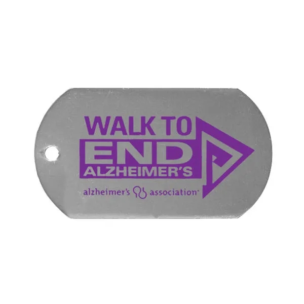 Silver color option for Dog Tag With 23 1/2" Ball Chain