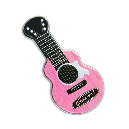 Photo of Pink Acoustic Guitar Shaped Mint Tin