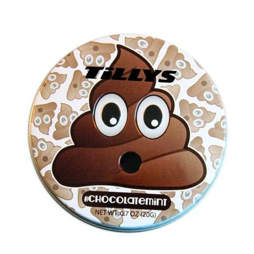Photo of Poop Emojy Tin With Chocolate Mints