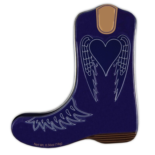 Photo of Blue Cowboy Boot Shaped Mint Tin