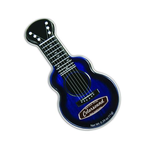 Photo of Blue Acoustic Guitar Shaped Mint Tin