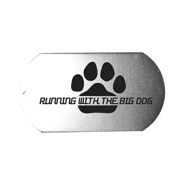 Silver color option for Dog Tag With 4 1/2" Ball Chain