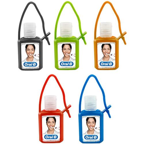 Photo of .5 Oz. Hand Sanitizer Gel In Silicone Case