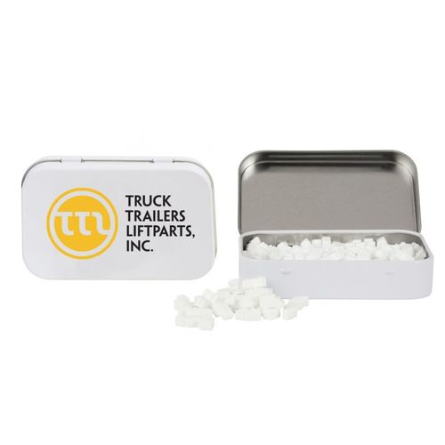 Photo of Rectangular Tin With Truck Shaped Mints