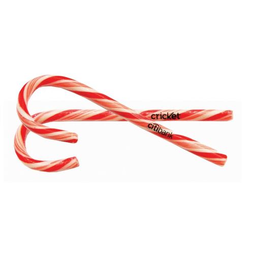 Photo of Large Candy Cane W/Clear Label