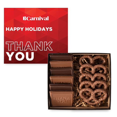 Main photo of 6 Piece Cookie And Confection Gift Box With Pretzels
