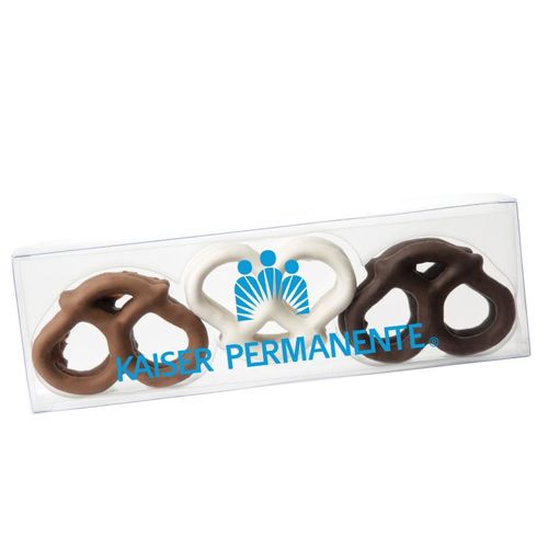 Photo of 3 Ring Pretzel Acetate With Chocolate Trio Of Pretzels