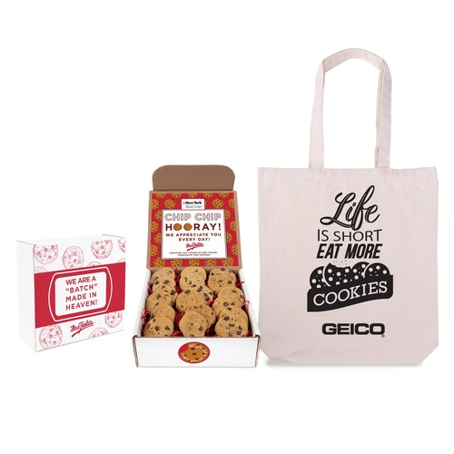 Photo of A Batch Made In Heaven Mrs. Fields Cookie Mailer With Tote