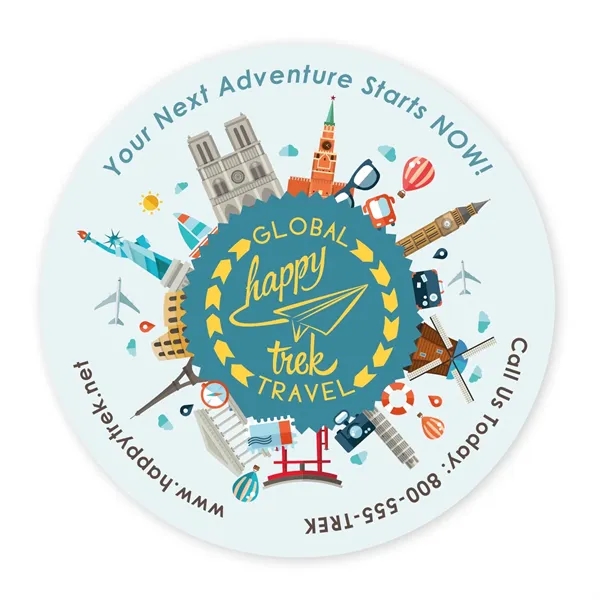 White color option for Bic 30 Mil Extra Large Stock Shape Magnet