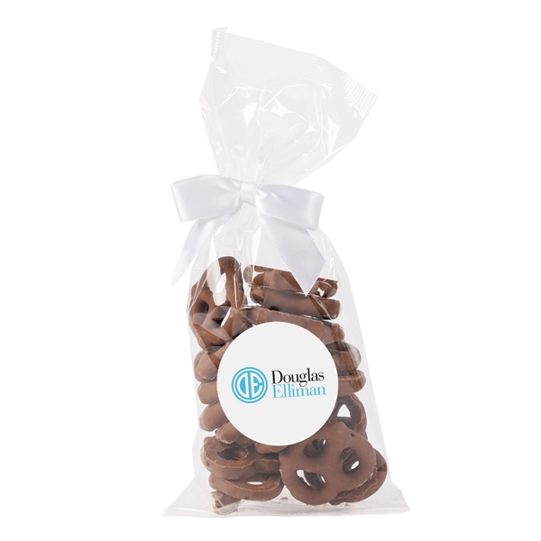 Clear color option for Mug Drops   Milk Chocolate Mini Pretzels