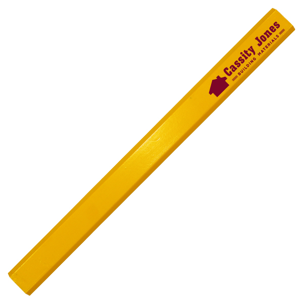 Yellow color option for Enamel Finish Carpenter Pencil