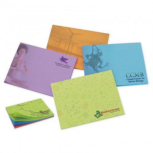 Photo of Bic 4" 3" Adhesive Colored Paper Notepad, 50 Sheet