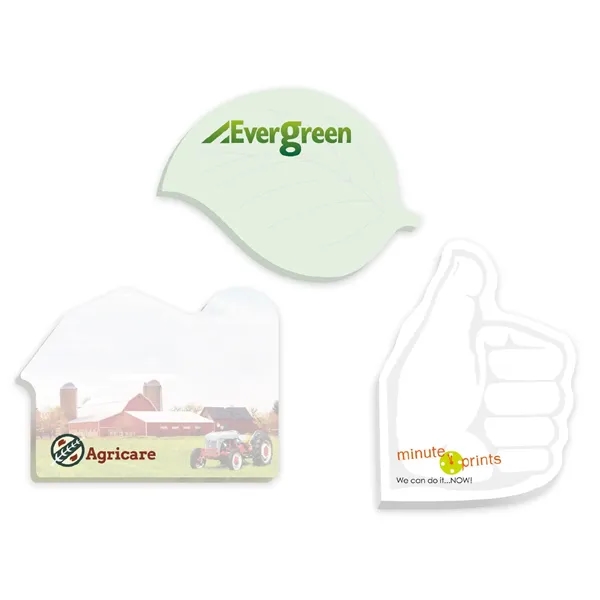 White color option for Souvenir® Sticky Note™ 4" X 3" Die Cut Pad, 25 Sheet