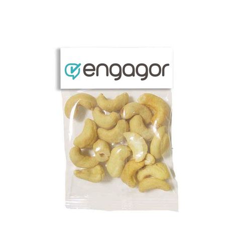 Photo of Small Header Bags   Jumbo Salted Cashews