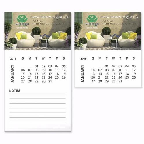 Photo of Bic Business Card Magnet With 12 Sheet Calendar