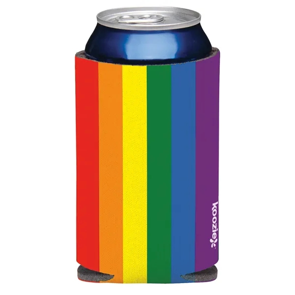 Rainbow Vertical color option for Brite Pix Koozie Can Kooler