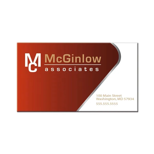 White color option for Business Card Magnet