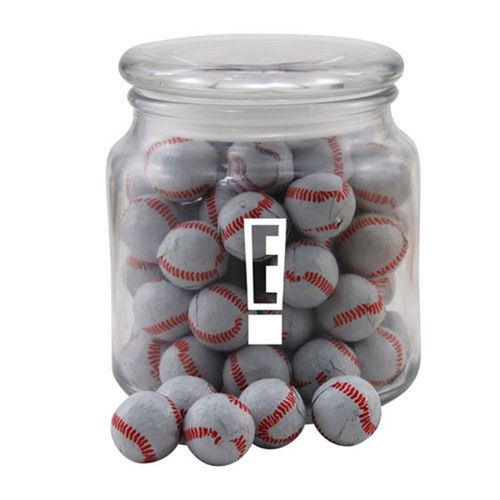 Photo of Jar With Chocolate Baseballs