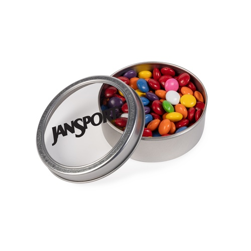 Photo of Large Top View Tin   Chocolate Buttons