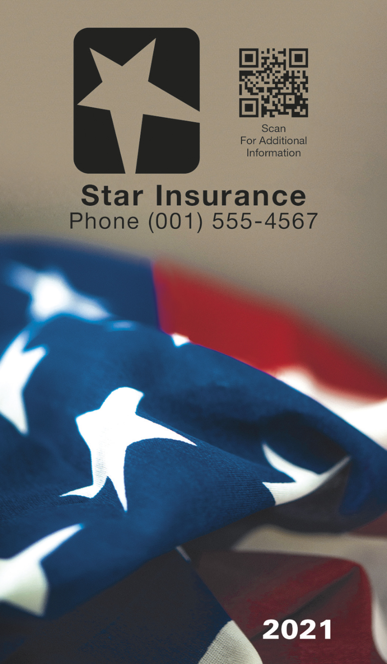 Patriot Cover color option for Colorful Impressions Monthly Pocket Planner