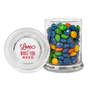 Photo of Glass Gourmet Jar   Chocolate Buttons Imprinted