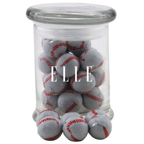 Photo of Jar With Chocolate Baseballs