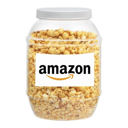 Photo of Large Plastic Jar   Caramel Popcorn