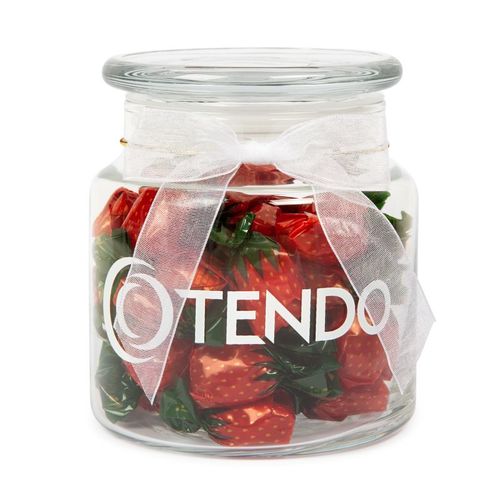 Photo of 22oz. Glass Jar   Stock Wrapped Candies