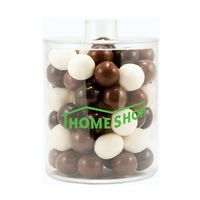 Cylinder Acrylic Gift Jars   Malt Balls
