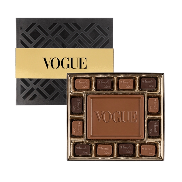 Black color option for Small Deluxe Gift Box With Gold Band