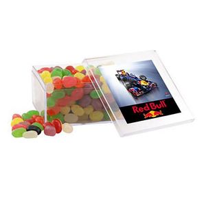 Photo of Large Square Acrylic Candy Box With Assorted Jelly Beans