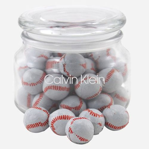 Photo of Jar With Chocolate Baseballs